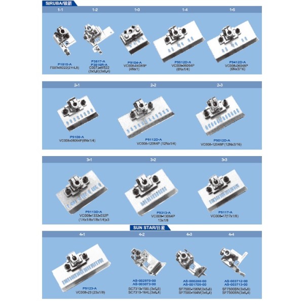 Picioruse pentru masini de cusut