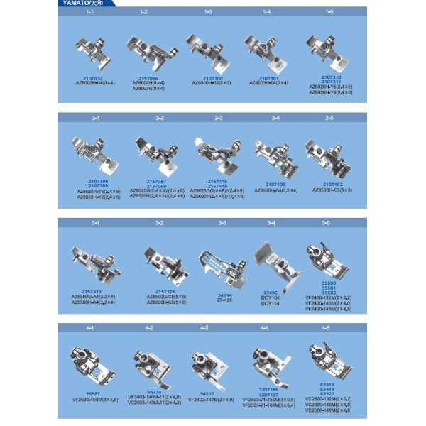 Picioruse pentru masini de cusut