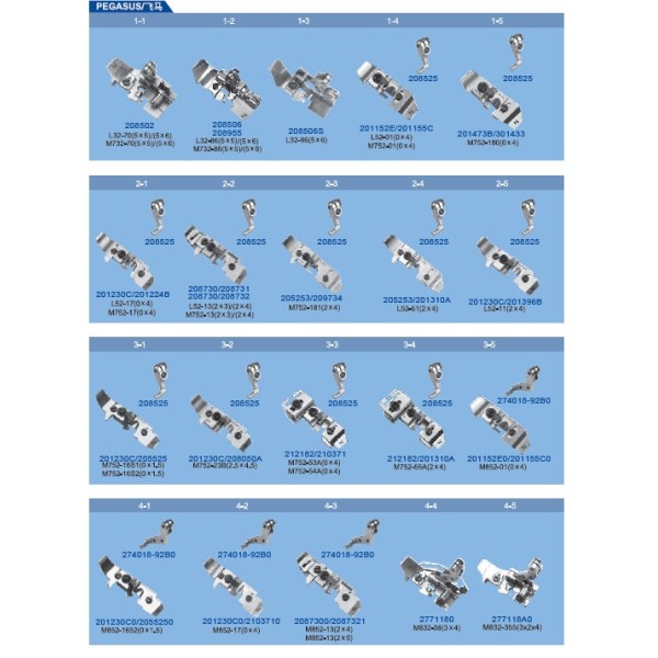 Picioruse pentru masini de cusut