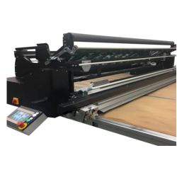 Masina de spanuit si derulat stofa semiautomata Caron Bolt