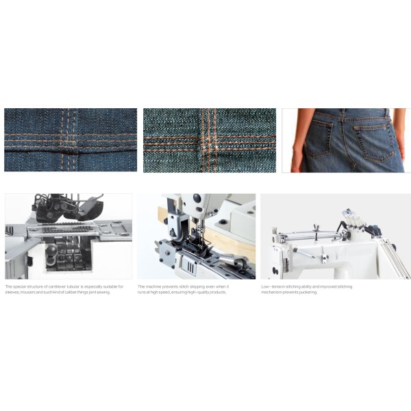 Masina de cusut cu brat pentru blugi/camasi (cusatura frantuzeasca) SK9280D-PL