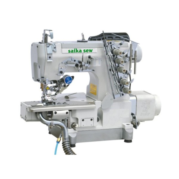 Masina de cusut cu dubla acoperire si cutit de richtuit Saika Sew SK 600D-35-DA