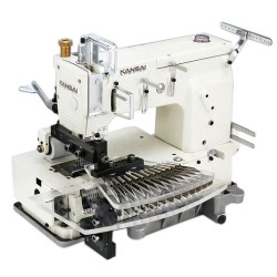 Masina de cusut pintuck (nervuri) cu 12 ace Kansai DFB 1412PTV