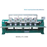 Masina de brodat cu 6 capete/12 ate pt sepci FC-C906