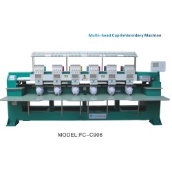 Masina de brodat cu 6 capete/12 ate pt sepci FC-C906