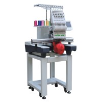 Masina de brodat cu un cap Saika Sew SK 1201 cu soft Dahao Design si kit broderie sepci