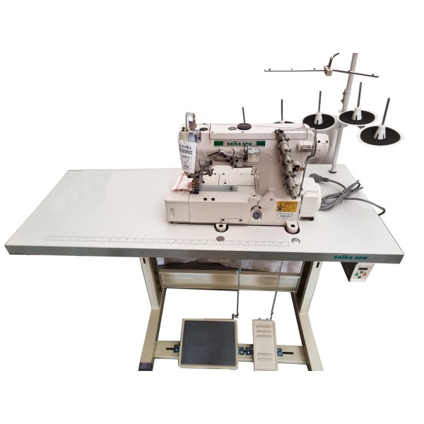 Masina de cusut cu 3 ace, 5 fire direct drive plana, dubla acoperire tip uberdeck SK500D