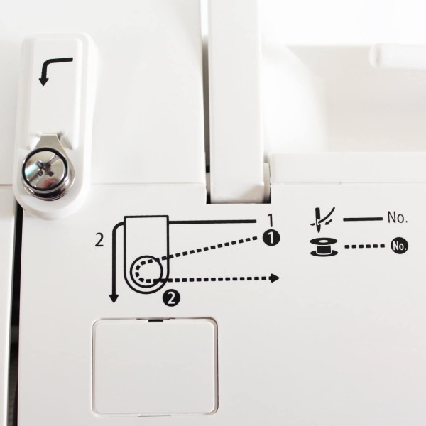 Masina de cusut casnica multifunctionala display LCD, 20 modele cusaturi, butoniera automata Juki HZL-LB5020