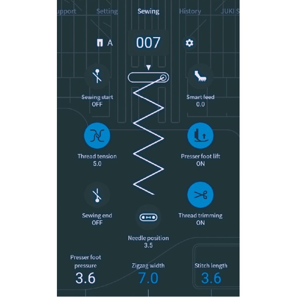 Masina casnica de cusut si matlasat Juki HZL-UX8