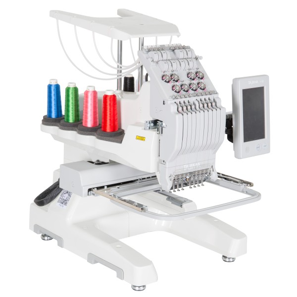 Masina de brodat Juki Tajima Sai MDPS0801C QVP-SAI cu kit broderie pe manusi, ciorapi, sepci, soft Tajima Writer Plus