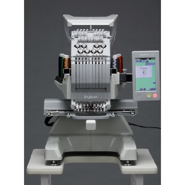 Masina de brodat Juki Tajima Sai MDPS0801C QVP-SAI cu kit broderie pe manusi, ciorapi, sepci, soft Tajima Writer Plus