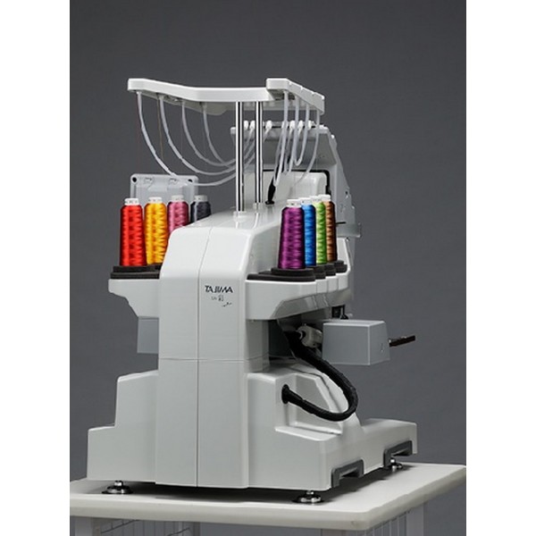 Masina de brodat Juki Tajima Sai MDPS0801C QVP-SAI cu kit broderie pe manusi, ciorapi, sepci, soft Tajima Writer Plus