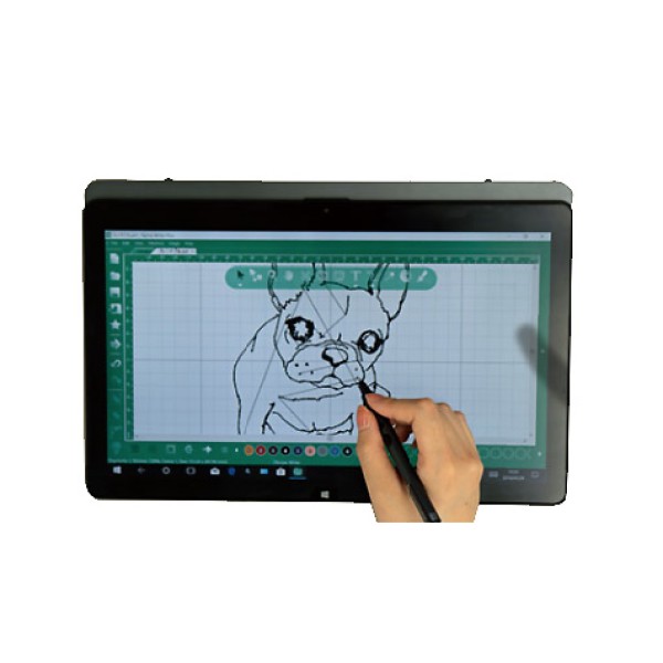 Masina de brodat Juki Tajima Sai MDPS0801C QVP-SAI cu kit broderie pe manusi, ciorapi, sepci, soft Tajima Writer Plus