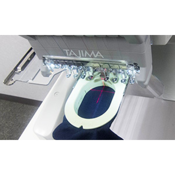 Masina de brodat Juki Tajima Sai MDPS0801C QVP-SAI cu kit broderie pe manusi, ciorapi, sepci, soft Tajima Writer Plus