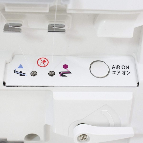 Masina de surfilat casnica cu 2 ace, 2/3/4 fire cu infilare ac si transport diferential JUKI MO-1000