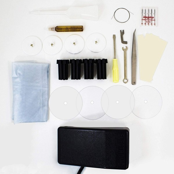 Masina de surfilat casnica cu 2 ace, 2/3/4 fire cu infilare ac si transport diferential JUKI MO-1000