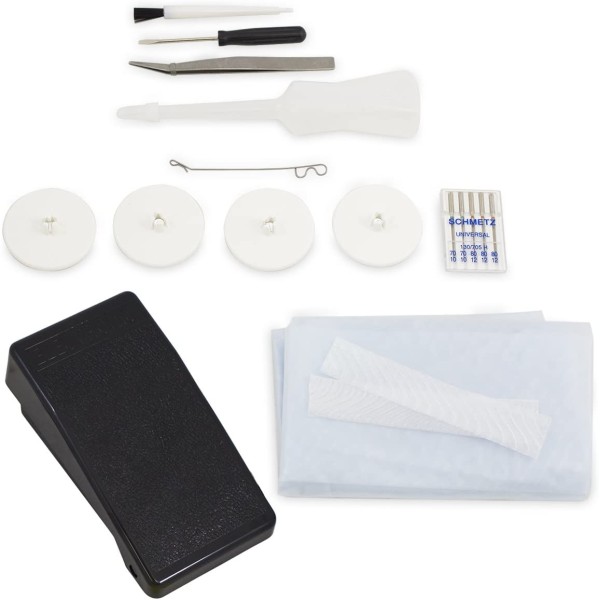 Masina de surfilat casnica 2 ace 4 fire, lungime cusatura 1-4 mm Juki MO-104D