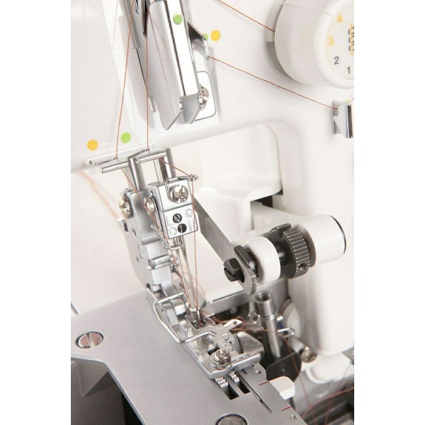 Masina de surfilat casnica 2 ace 4 fire, cusatura surje JUKI MO-644D Garnet Line