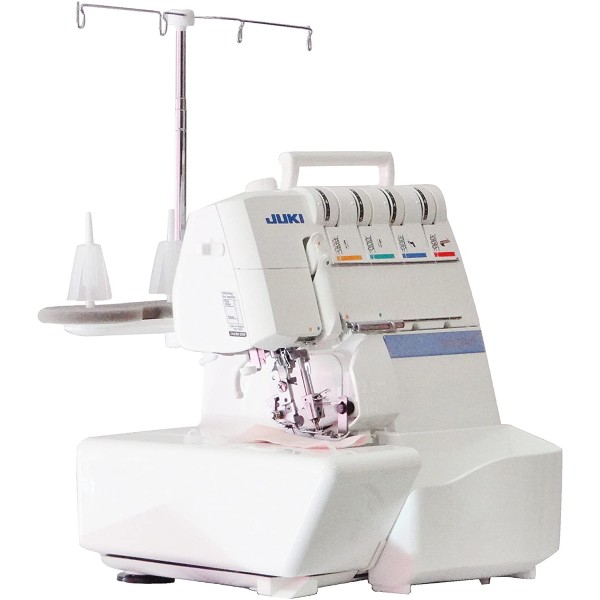 Masina de surfilat casnica cu 2 ace, 2/3/4 fire cu avans diferential si dispozitiv de înfilare ac automat JUKI MO-734