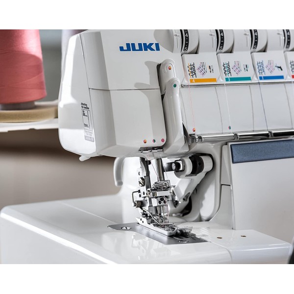 Masina de cusut casnica Overlock cu 2 ace, 2/3/4/5 fire cu avans diferential, cusatura lant si cusatura de acoperire JUKI MO-735